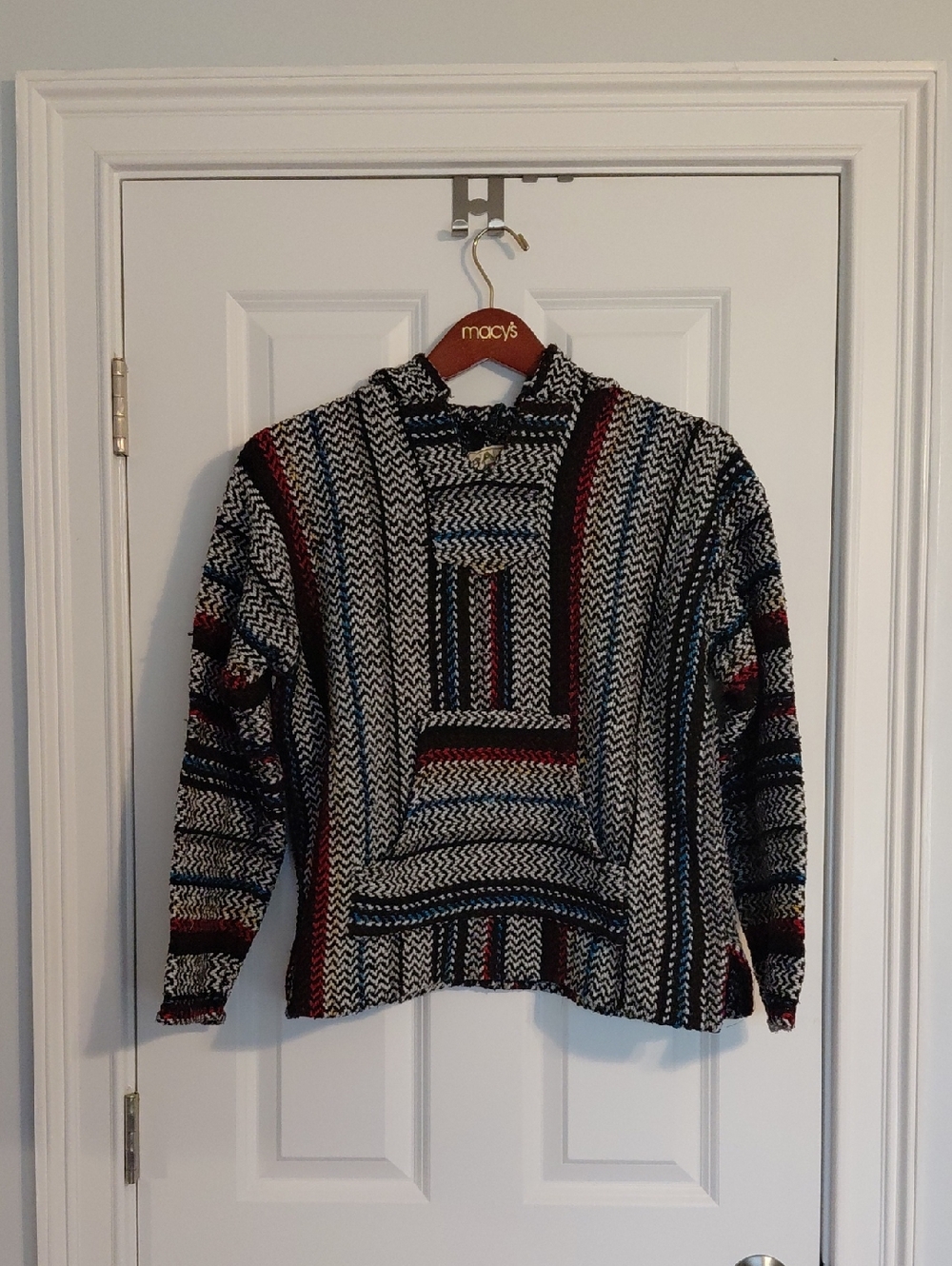 Baja Joe Striped Hoodie, Size M, Multicolor